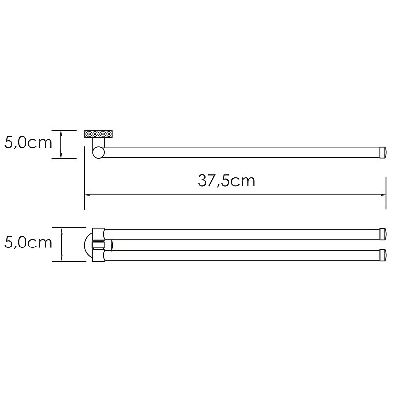 Полотенцедержатель WasserKRAFT Tauber K-64431 поворотный
