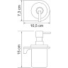 Дозатор для жидкого мыла WasserKRAFT Kammel K-8399