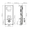 Инсталляция WasserKRAFT Abens 20TLT.010.ME.BL.BN01 для унитаза