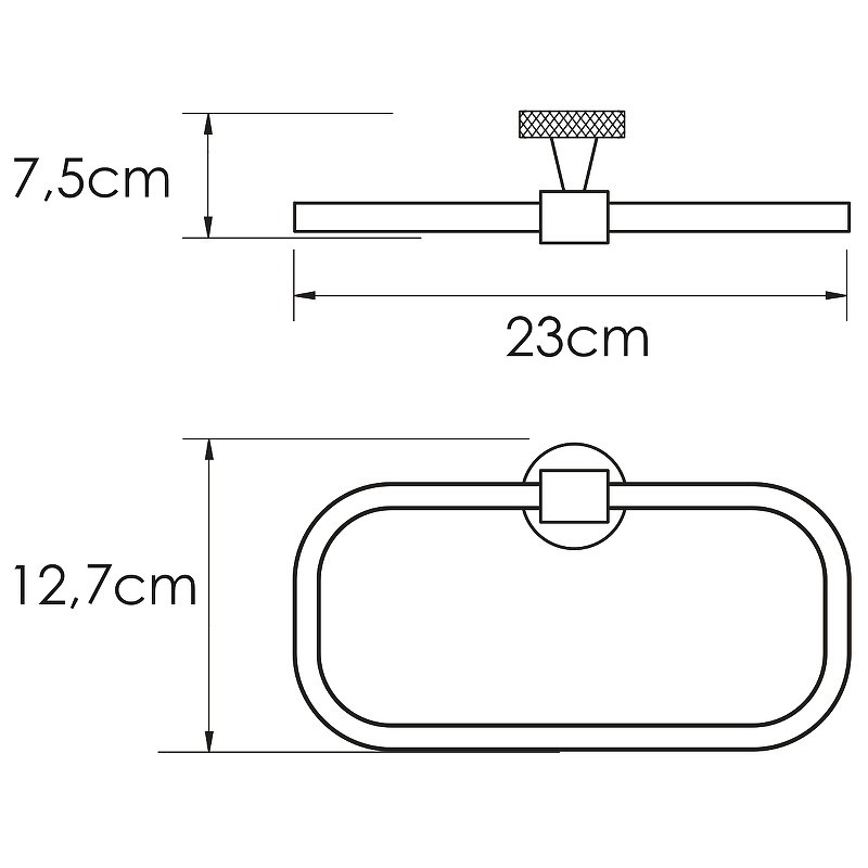 Кольцо для полотенец WasserKRAFT Tauber K-64460