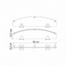 Стеклянная полка WasserKRAFT Wern K-2544