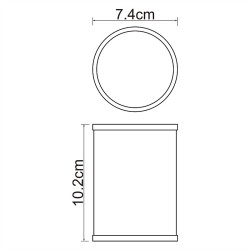 Стакан для зубных щеток WasserKRAFT Rossel K-5728