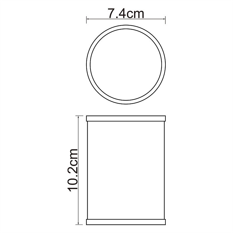 Стакан для зубных щеток WasserKRAFT Rossel K-5728