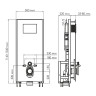 монтажная рама WasserKRAFT Glan 66TLT.010.ME.BL.CH02 для унитаза