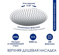 Душевая система WasserKRAFT A188.117.127.087.CH Thermo с термостатом