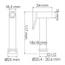 Гигиенический душ WasserKRAFT A213