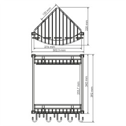 Полка корзина WasserKRAFT K-1222 угловая