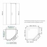 Душевой уголок WasserKRAFT Leine 90х90 35P11