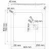 Душевой поддон из искусственного камня WasserKRAFT Neime 90х90 19T03