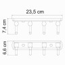 Вешалка для полотенец WasserKRAFT Oder K-3074