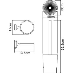 Ершик для унитаза WasserKRAFT K-28127