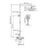 Душевая система WasserKRAFT A113.116.127.CH Thermo с термостатом