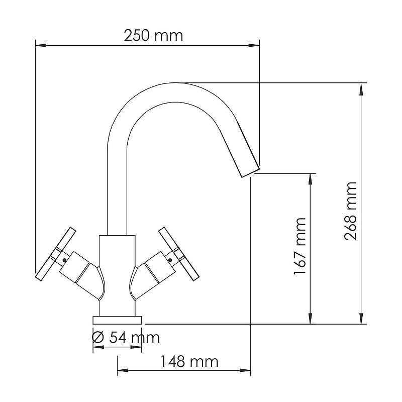 Смеситель для раковины WasserKRAFT Weser 7803