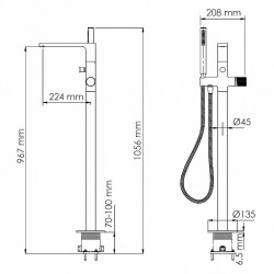 Смеситель для ванны WasserKRAFT Mosel 4621