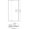 Душевая дверь WasserKRAFT Berkel 100 48P12