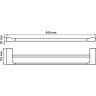 Полотенцедержатель WasserKRAFT Wiese K-8940 двойной