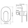 Смеситель для душа WasserKRAFT Mindel 8551
