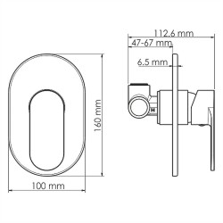 Смеситель для душа WasserKRAFT Mindel 8551