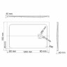 Душевой поддон из искусственного камня WasserKRAFT Neime 120х90 19T07