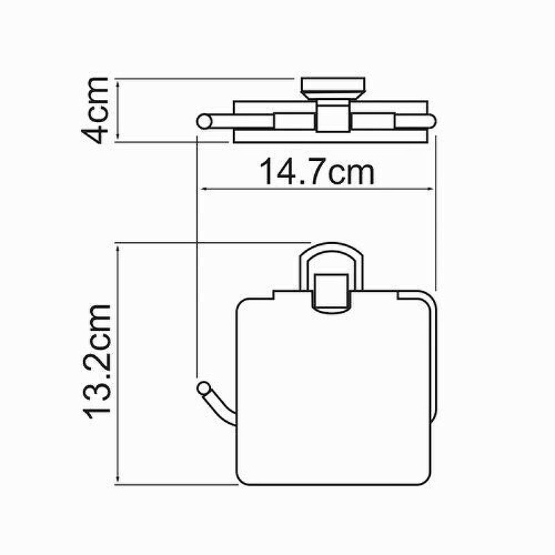 Держатель туалетной бумаги WasserKRAFT Oder K-3025 с крышкой