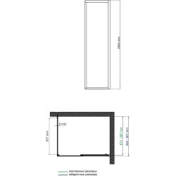 Душевая стенка WasserKRAFT Lopau 90 32S07-RP90