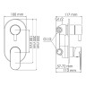 Смеситель для душа WasserKRAFT Mindel 8571