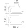 Держатель туалетной бумаги WasserKRAFT Kammel K-8396