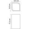Стакан для зубных щеток WasserKRAFT Elba K-2728