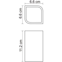 Стакан для зубных щеток WasserKRAFT Elba K-2728