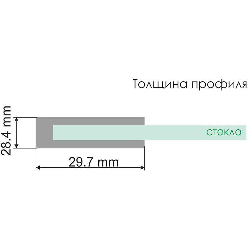 Душевая стенка WasserKRAFT Berkel 100 48P10-RP100