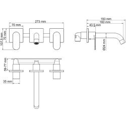 Смеситель для раковины WasserKRAFT Elbе 7445