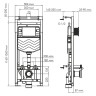 Инсталляция WasserKRAFT Alme 15TLT.010.ME.MG01 для унитаза