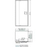 Душевой уголок WasserKRAFT Berkel 100х90 48P22
