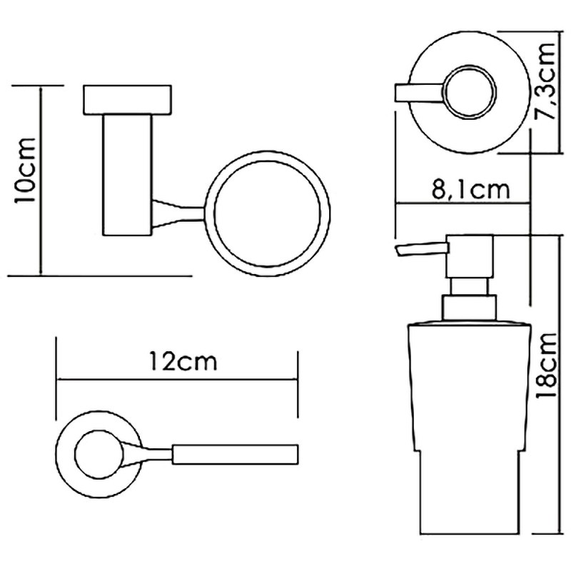 Дозатор для жидкого мыла WasserKRAFT K-28299