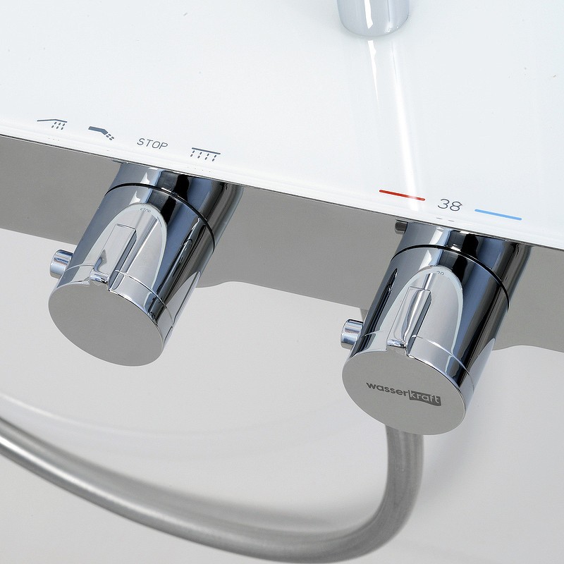 Душевая система WasserKRAFT A113.069.127.CH Thermo с термостатом