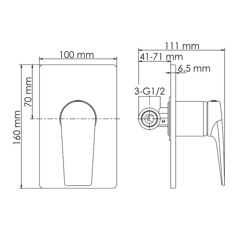 Душевая система WasserKRAFT A55180