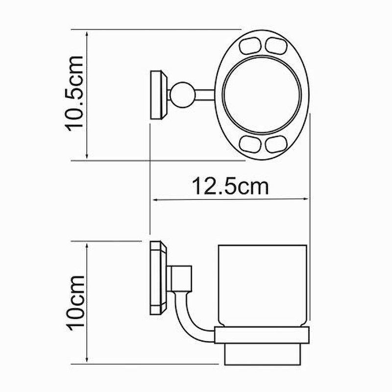 Стакан для зубных щеток WasserKRAFT Oder K-3028
