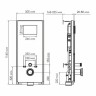 монтажная рама WasserKRAFT Abens 20TLT.010.ME.BL.WH04 для унитаза