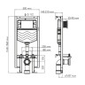монтажная рама WasserKRAFT Vils 56TLT.010.ME.CH02 для унитаза