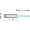 Душевая стенка WasserKRAFT Berkel 48P07-RP90 / Berkel 48P03-RP90 / Salm 27I03-RP90 90 48P07-RP90 / 27I03-RP90