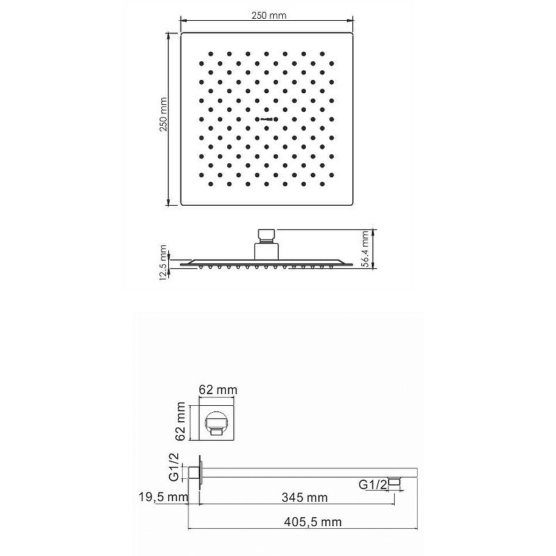 Душевая система WasserKRAFT A175571