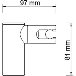 Держатель ручного душа WasserKRAFT A008