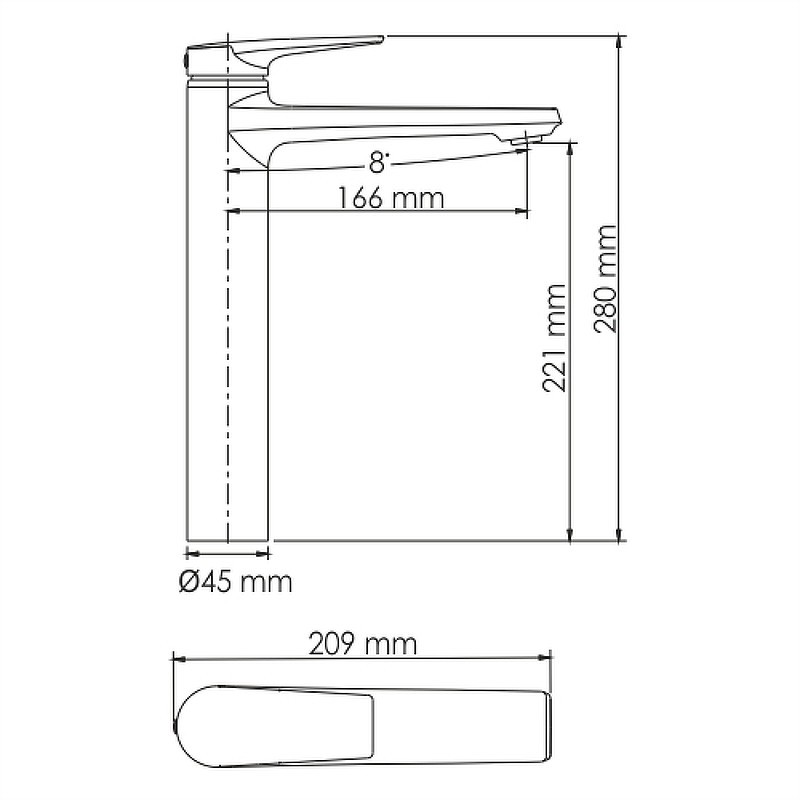 Смеситель для раковины WasserKRAFT Aisch 5503H