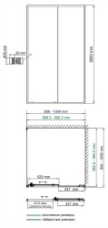 Душевой уголок WasserKRAFT Dill 100x100 61S19