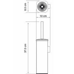 Ершик для унитаза WasserKRAFT K-1167N