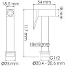 Гигиенический душ WasserKRAFT A136
