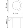 Стакан для зубных щеток WasserKRAFT Kammel K-8328W