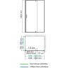 Душевая стенка WasserKRAFT Elbe 74P06-RP80 / Dill 61S06-RP80 80 74P06-RP80 / Dill 61S06-RP80