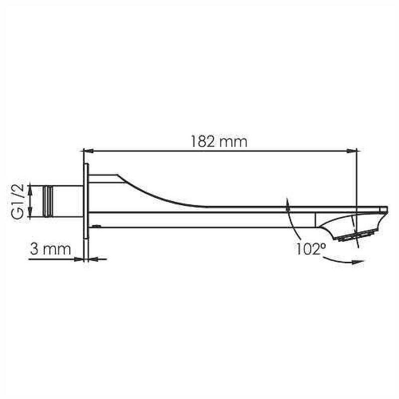 Излив для смесителя WasserKRAFT Glan A175