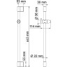 Душевая штанга WasserKRAFT Aisch A190